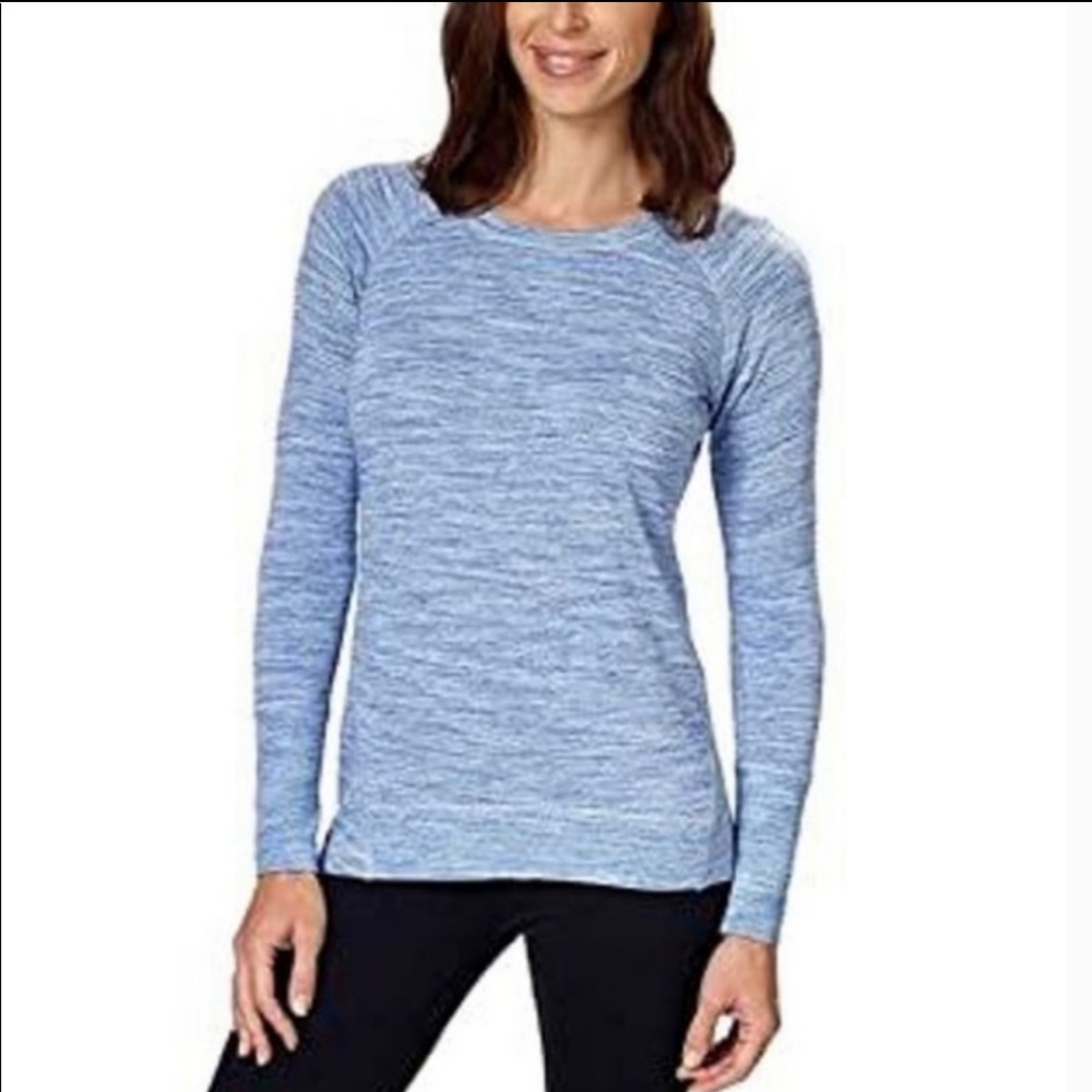Heathered Baby Blue Long Sleeve